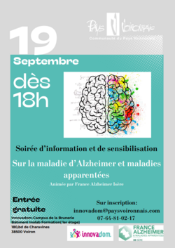 Soirée d'information et de sensibilisation sur la maladie d'ALZHEIMER  et maladies apparentées