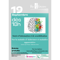 Soirée d'information et de sensibilisation sur la maladie d'ALZHEIMER  et maladies apparentées